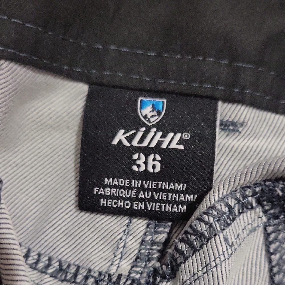 Kuhl Charcoal Men's Flat Front Shorts - Picture 3 of 6